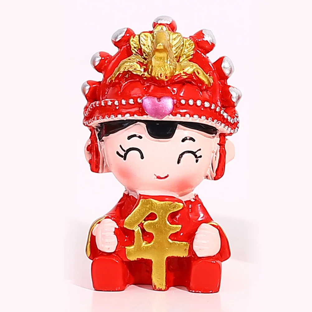 

1Set Car Ornament Cartoon Couple Figurines Wedding Cake Decor Resin Desktop Decoration Valentine Gift Wedding Cake Decor