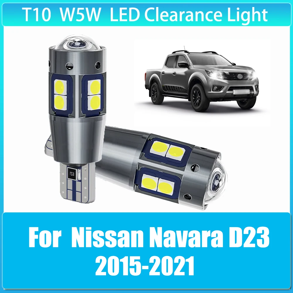 

2pcs LED Clearance Light Parking Bulb Lamp W5W T10 194 5W5 Canbus for Nissan Navara D23 2015 2016 2017 2018 2019 2020 2021