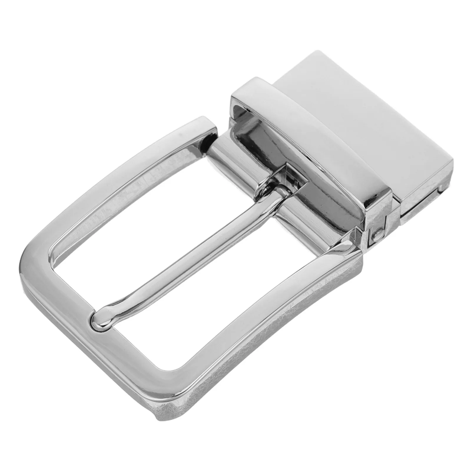 

Реверсивная пряжка для ремня из цинкового сплава, замена для мужских джинсовых ремней шириной 3 см, металлическая застежка с одним зубцом, повседневная