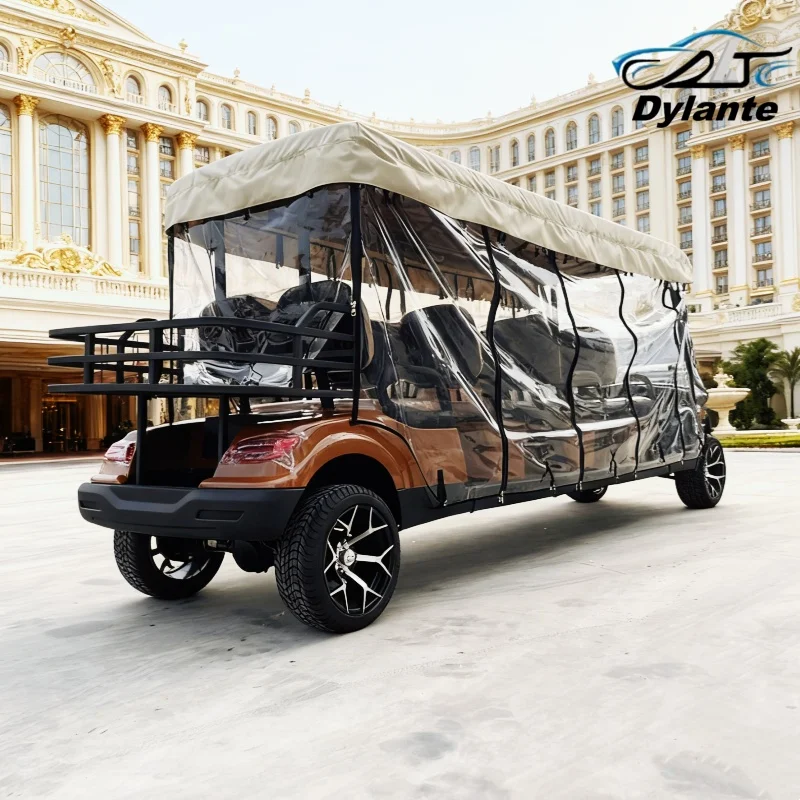 العلامة التجارية رائجة البيع للتخصيص 60 فولت/72 فولت بطارية الرصاص الحمضية تعمل بالطاقة عربة جولف كهربائية 4 مقاعد 5KW/7KW نظام التيار المتناوب عربة الطرق الوعرة