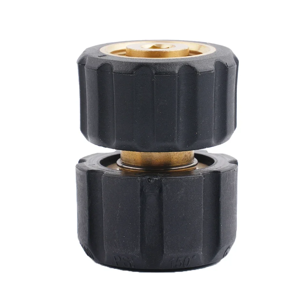 M22 IG Hand Screw Adapter Union For For High Pressure Washers With Brass Construction Rated Up To 400 Bar And 150 C