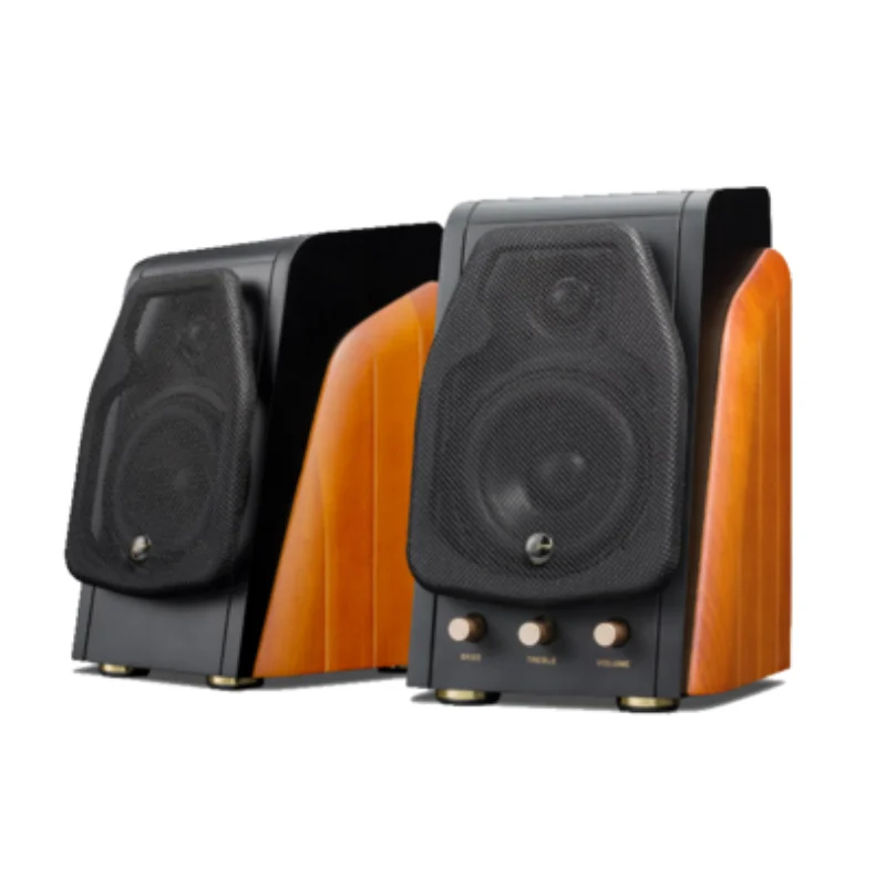 HIVI M240 Bluetooth 4.1 액티브 스피커 컴팩트 Hi-Fi 책장 스피커 Bluetooth APT-X 4.1 4" 미드 베이스 56W