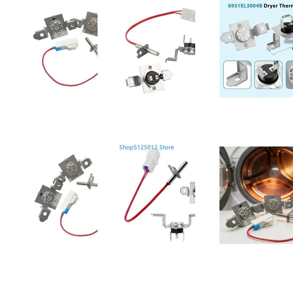Termistor secadora G8TC AGM30045804 y termostato alto límite para reparación y mantenimiento secadora, piezas