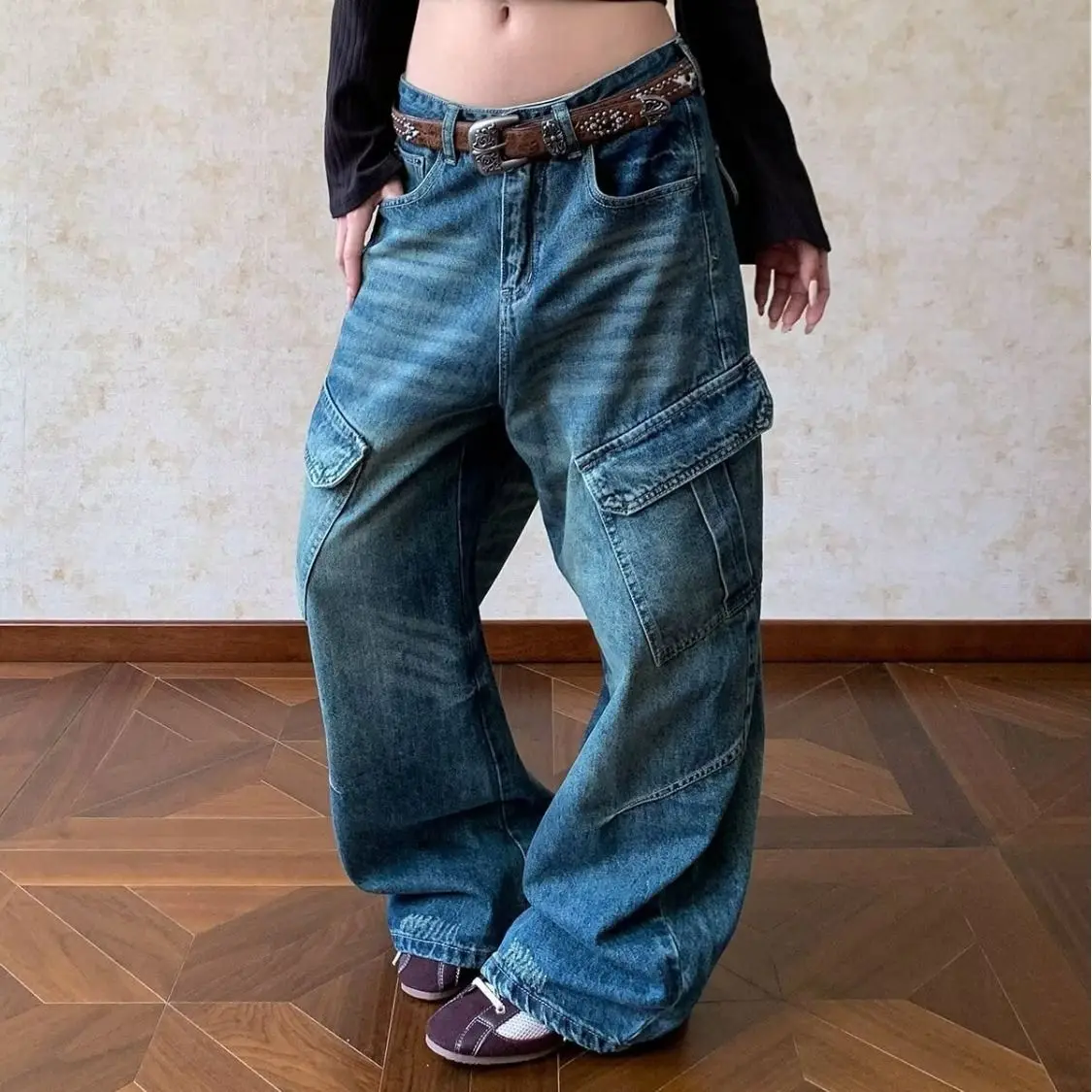 

Брюки Scimitar женские высокого качества женские весенние льняные негабаритные брюки-карго на открытом воздухе с несколькими карманами широкие леггинсы модные минимализм