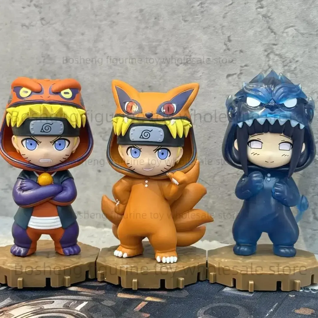 

in stock Genuine Bandai BNFIGUREQ Pajamars series naruto shippuden Q version figure collection gifts