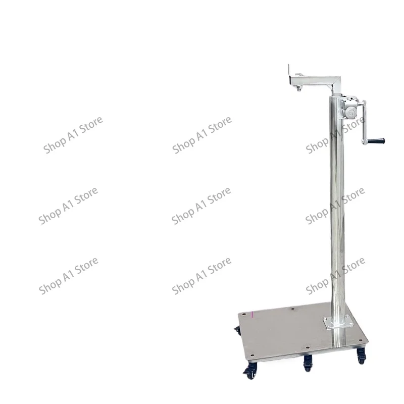 Adjustable Height Display Stand with 6 Wheels Mobile Base for Figure Doll Showcase