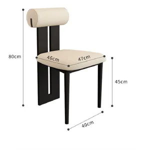 X & D-Massive Luxusmesse zugänglich zum Abendessen Der Stuhl, ein einfaches Paket, ein einfacher Paket, weicher, hinterer Stuhl, moderne Form, kommerzieller Stuhl 6 Hauptverkauf Luxus -Esszimmerstühle - №1