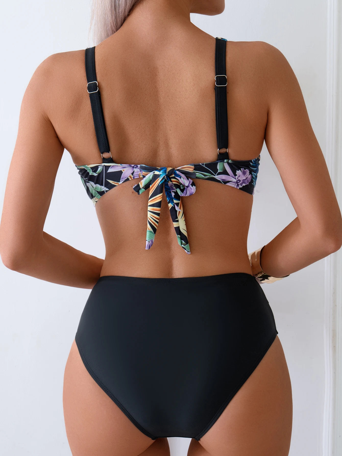 Strappy High Waist Bikinis 2026 Floral Swimsuit Women Sexy Printed Swimwear Female Bathers Bathing Swimming Swim Suit Beachwear - view 6