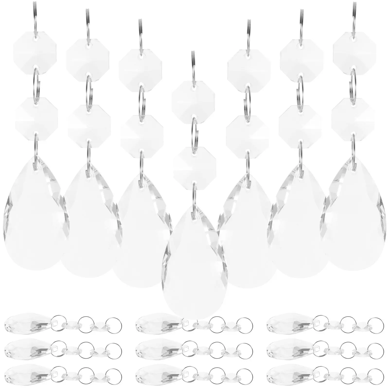 16-個のクリスタルペンダントプレミアムガラス吊り下げ装飾品シャンデリアランプホームウェディングライトペンダント装飾吊り下げ装飾品