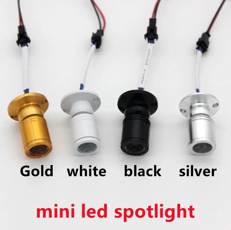 1W Led recessed cabinet mini spot light 110V 220v downlight  jewelry show Include Led Driver  Ceiling light lamp