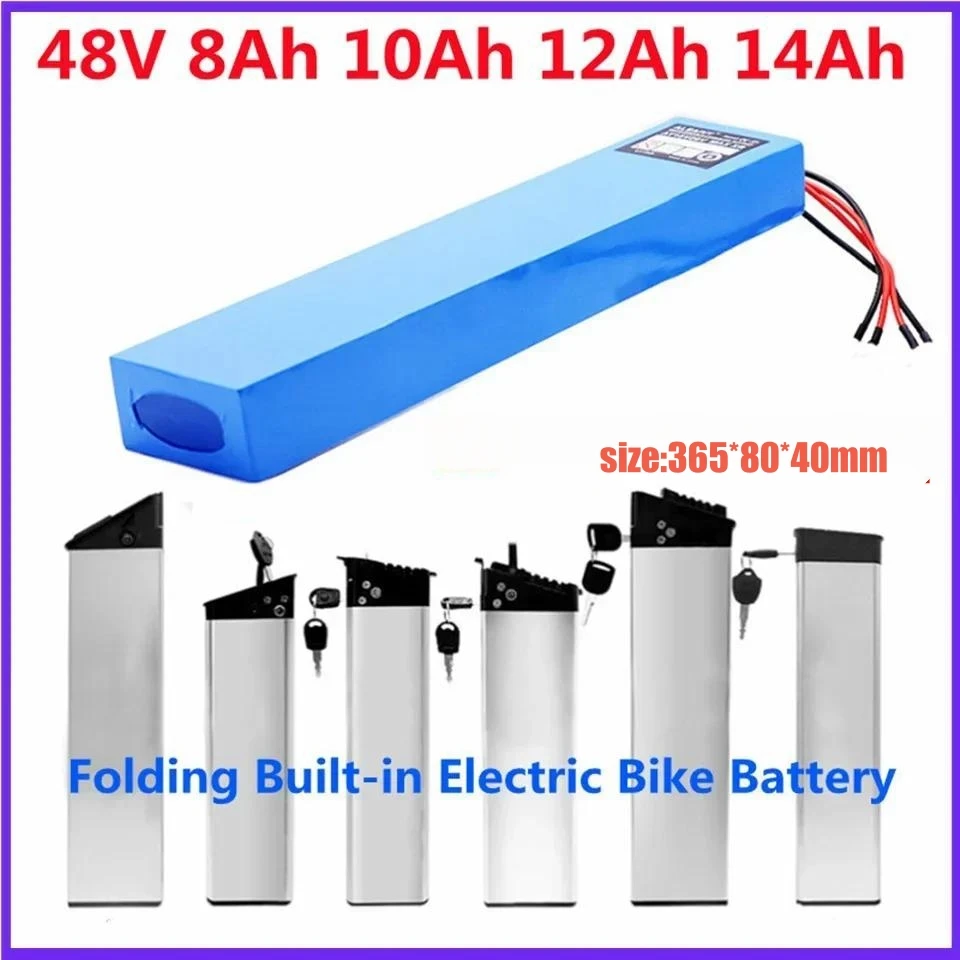 ALEVIY 48V 14Ah 20Ah 13S3P rechargeable lithium battery pack, suitable for 600W 750W 1000W power tool built-in battery