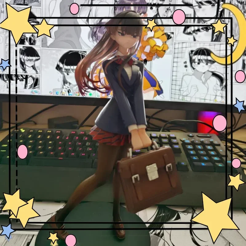 

Gu Jian Classmate Character Figurine 26cm Beauty Girl Hand-Made Pvc Uniform Black Stockings Anime Model Desktop Decorations Gift