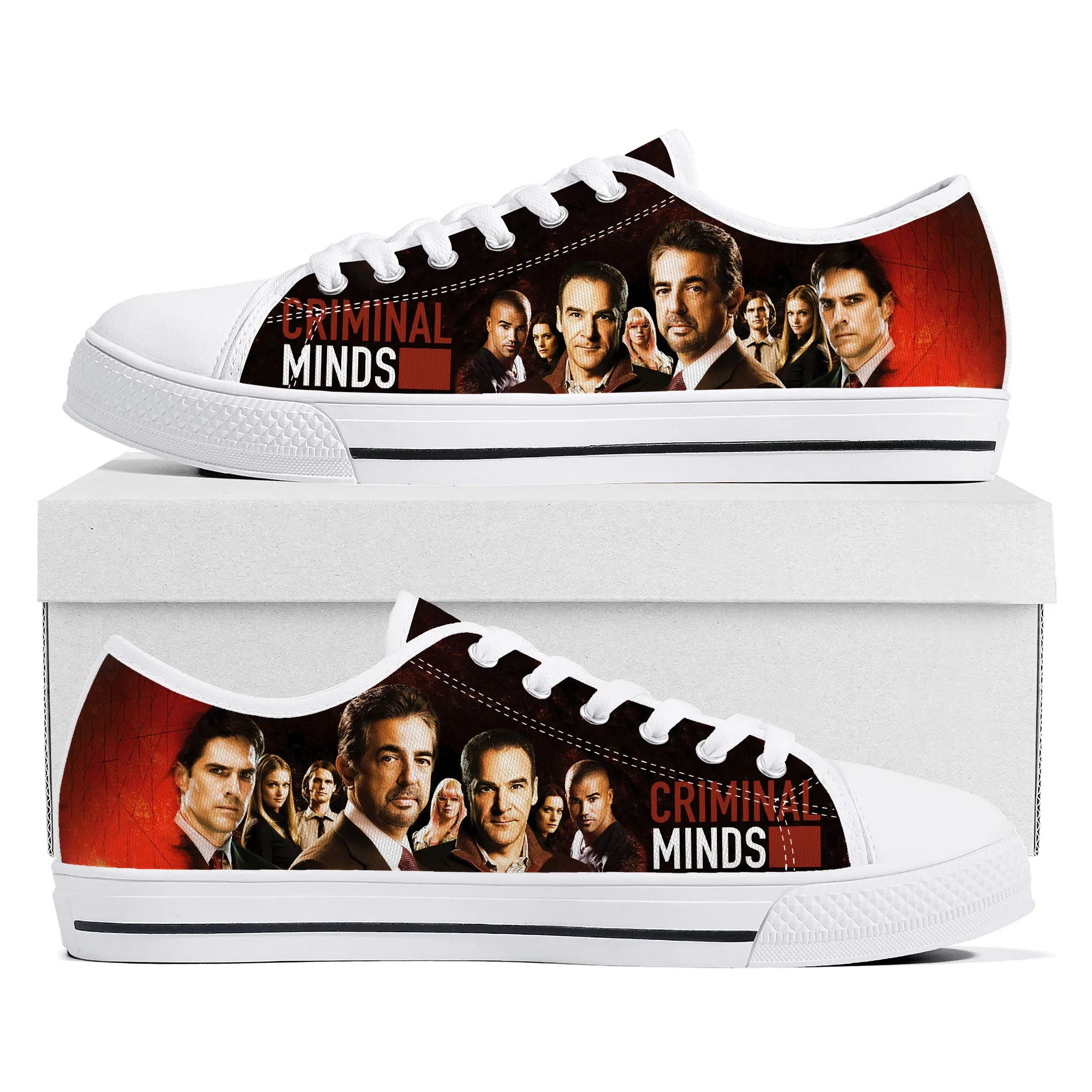 Criminal Minds Low Top Sneakers Mens Womens Teenager Aaron Hotchner Sneaker couple Casual Shoes Custom Made DIY Shoe