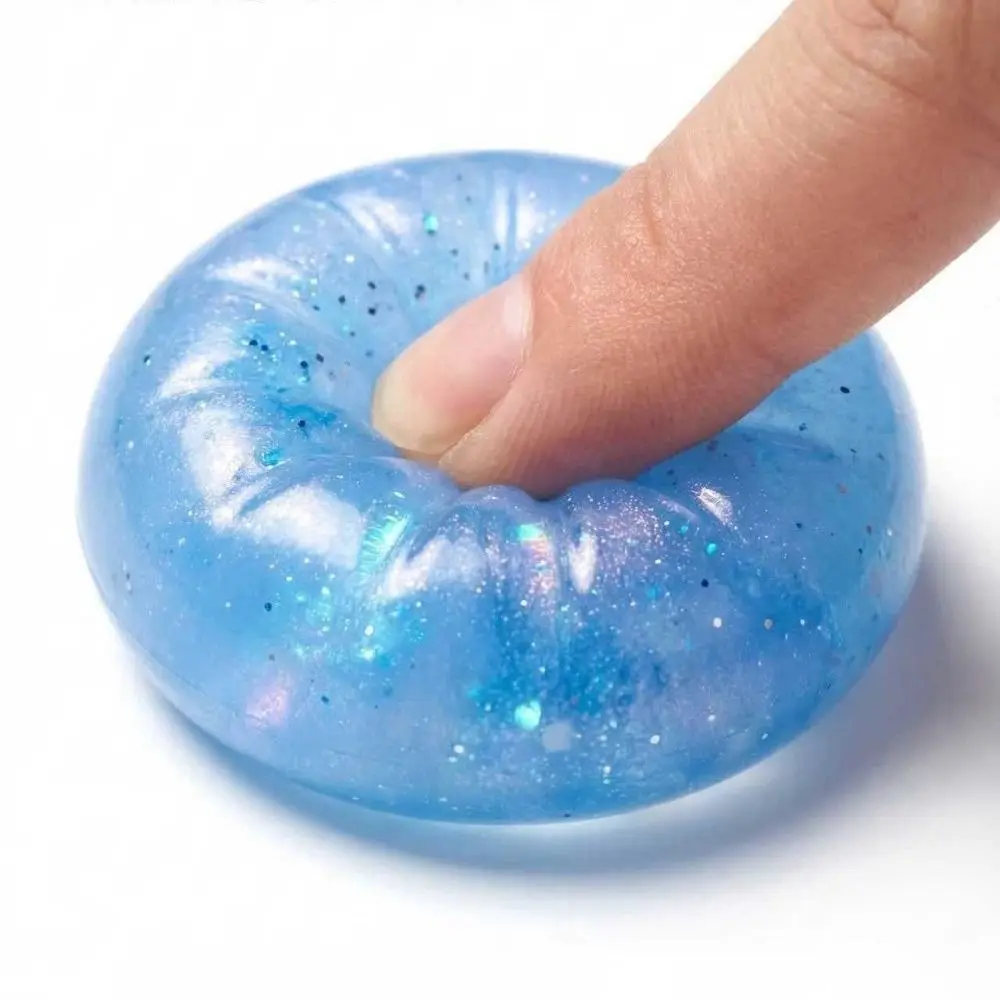 

Glitter Dumplings Squeeze with Steamer Soft Stress Relief Sensory Ball Fidget Slow Resilience Squeeze Decompression Dough