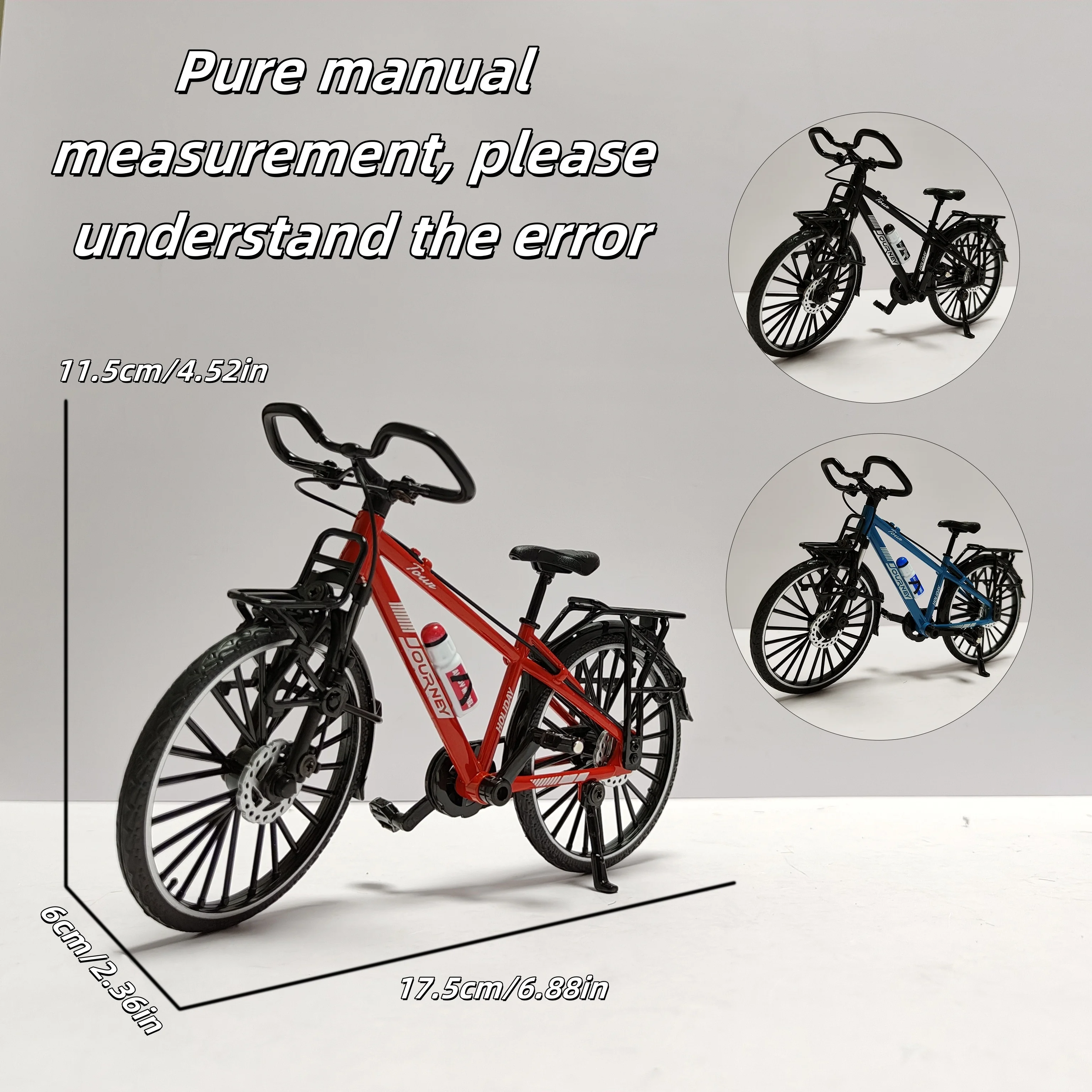 Escala 1:10 liga fundida mini mountain bike dedo modelo de bicicleta brinquedo decoração de mesa artesanato para presentes de natal de halloween