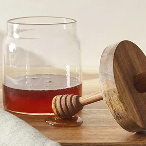 Honigfläschchen mit Holzdeck 10 Haupthonigglasverkäufe - №9