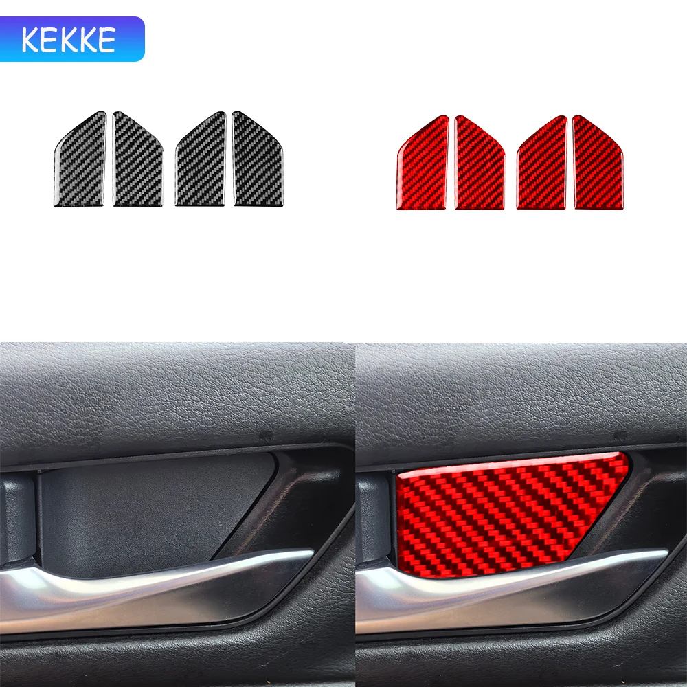 

For Nissan Altima 2019-2024 Real Carbon Fiber Car Auto Inner Door Bowl Trim Stickers Car Interior Auto Decoration Accessories