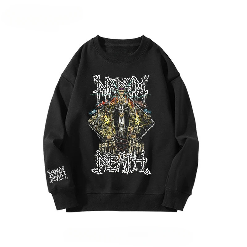 Camiseta Y2K Napalm Death Heavy Metal Unissex - Top de Rock Hardcore para a Tendência da Moda