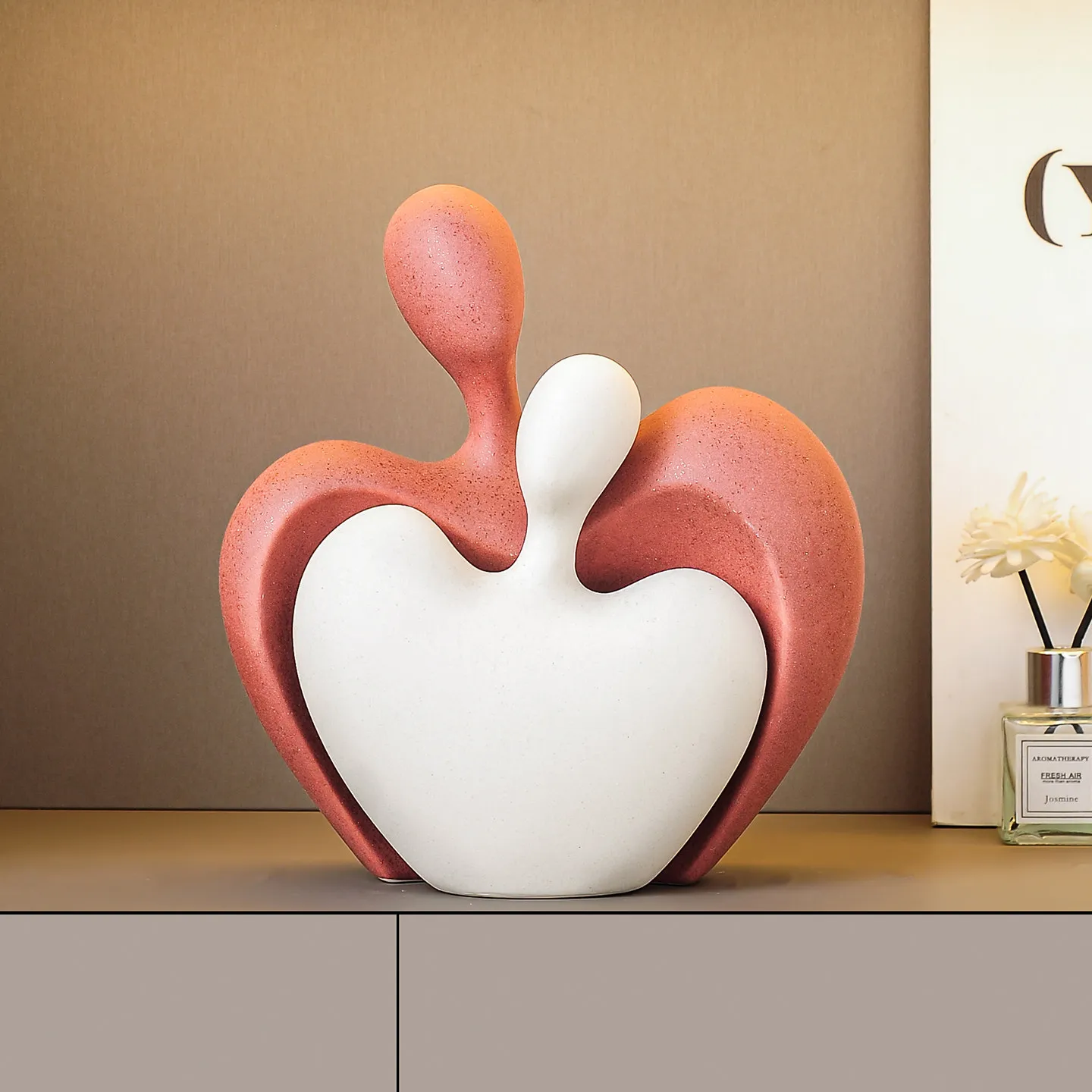Couple Minimalist Figurine Italian Wabi Sabi Romantic Art Unique Figures For Home Living Room Bedroom TV Cabinet Wine Cabinet