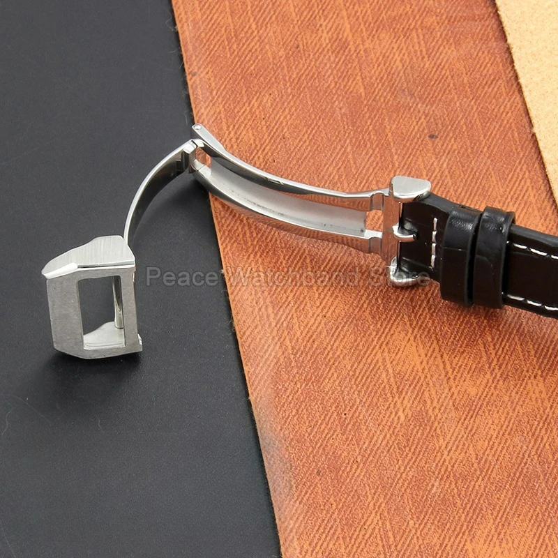 حزام ساعة من الجلد الطبيعي مع بطانة شبكية قابلة للتنفس ومقاومة للعرق لامعة طبيعية لـ IWC Pilot's Le Petit Prince Mark 18