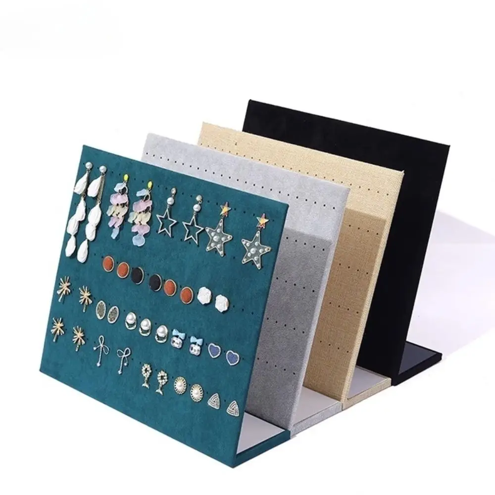 Neue Große Ohrring Display Regal Flanell Hängen Ohr Stud Display Rack Abnehmbare Holz Schmuck Sammlung Rack Schmuck Requisiten