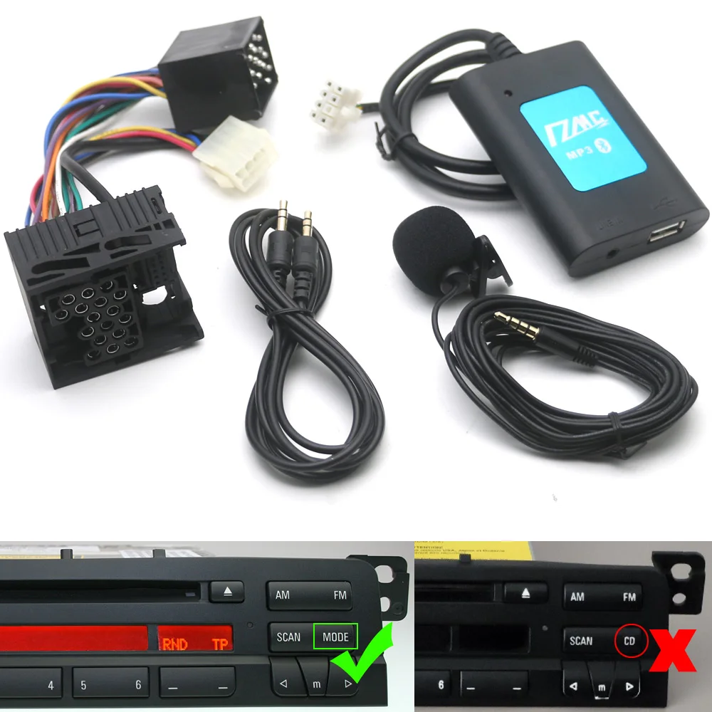 LeHang Adaptateur Audio Bluetooth sans Fil pour Voiture, câble AUX Mains Libres, Remplacement Compatible avec BMW E46 Série 3 2002-2006 LeHang Adaptateur Audio Bluetooth sans Fil pour Voiture, câble AUX Mains Libres, Remplacement Compatible avec BMW E46 Série 3 2002-2006