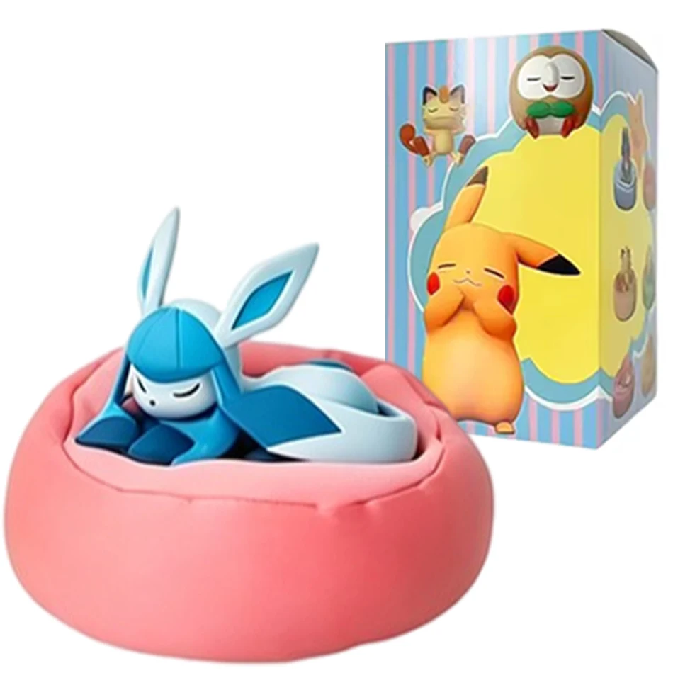 Heiß begehrte Anime-Figur Eevee Multi-Form-Serie Blindbox Desktop-Dekoration Ornament-Set Spielzeug Szenenbauteile Überraschungsgeschenk