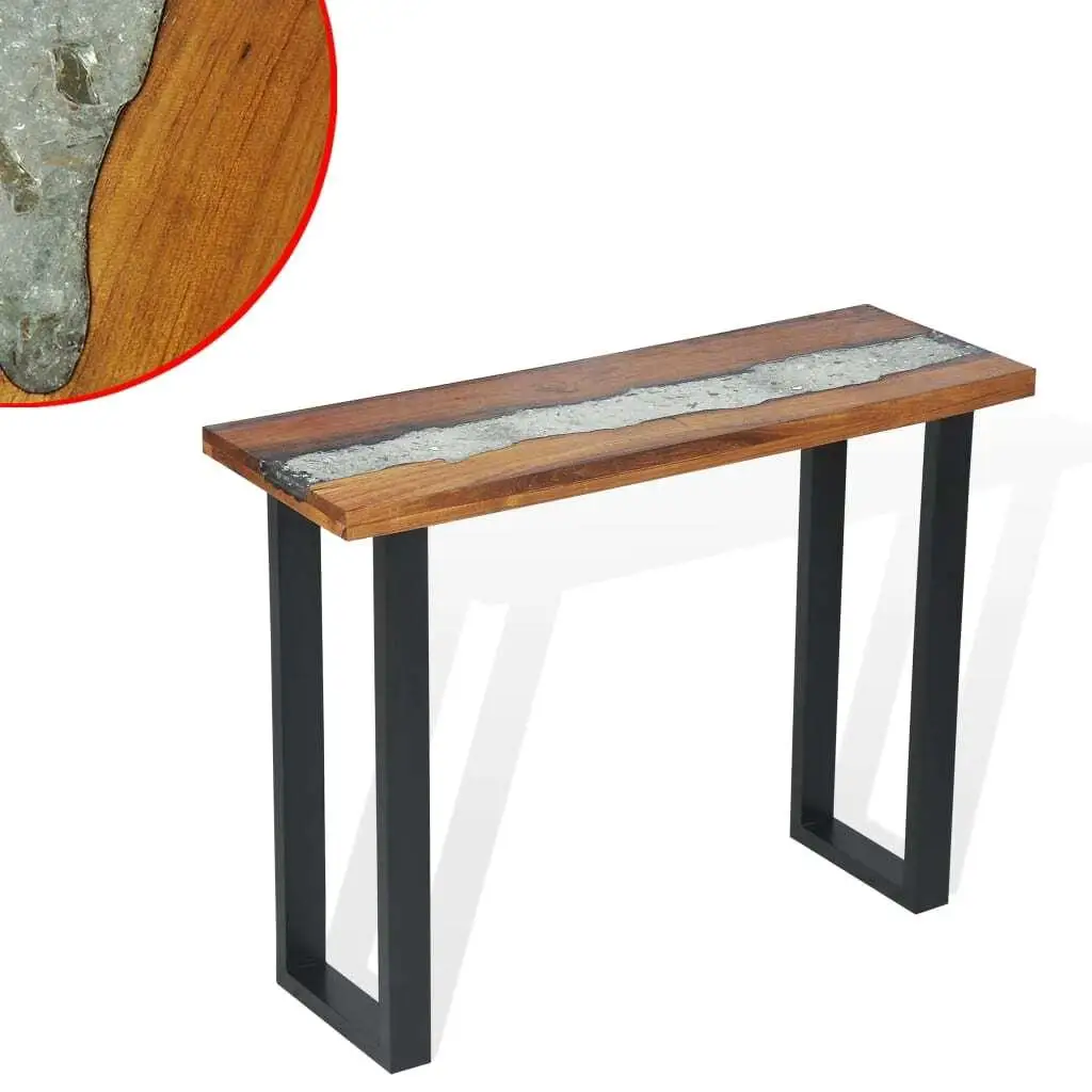 Teak Console Table 100x35x75 cm - Stylish & Durable Home Furniture for Entryway or Living Room