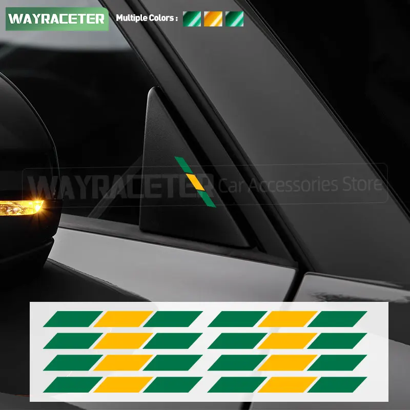 8 Pcs/Set Creative Brazilian Flag Car Sticker For Audi BMW Mercedes Toyota Fiat VW Ford Dodge Chevrolet Hyundai Jeep Accessories