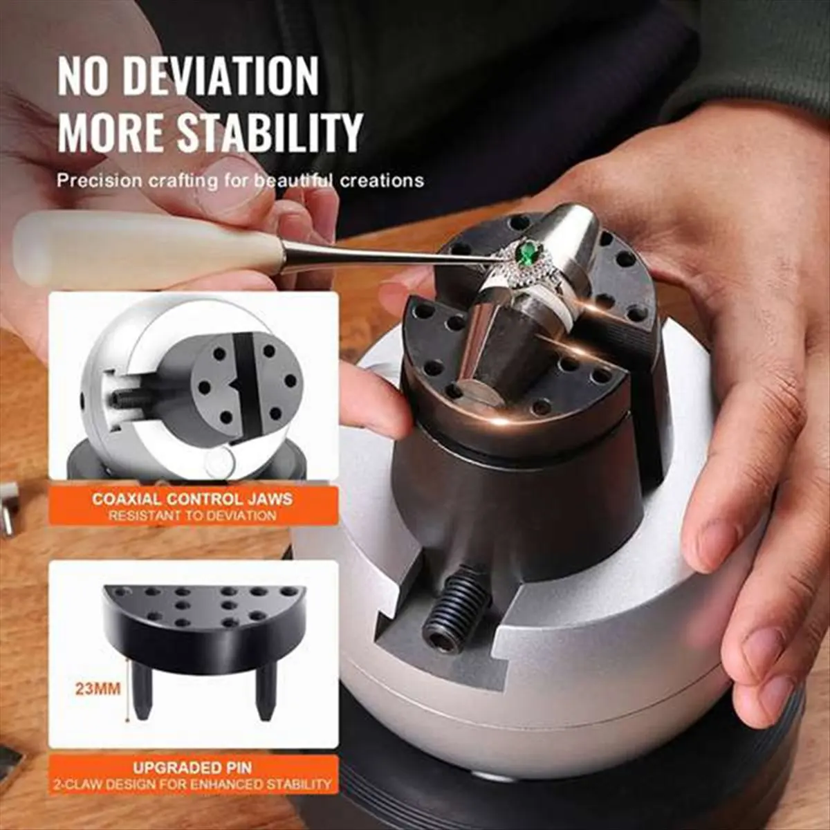 【CNIM】 Mini Engraving Ball Vise Full Set 5inch Jewelry Equipment Stone Block Ring Adjustable Carving Setting Tool