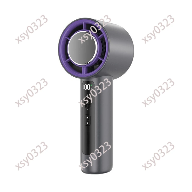 New F88 high-speed cooling handheld fan ice compress digital display turbine high wind semiconductor 100 gears