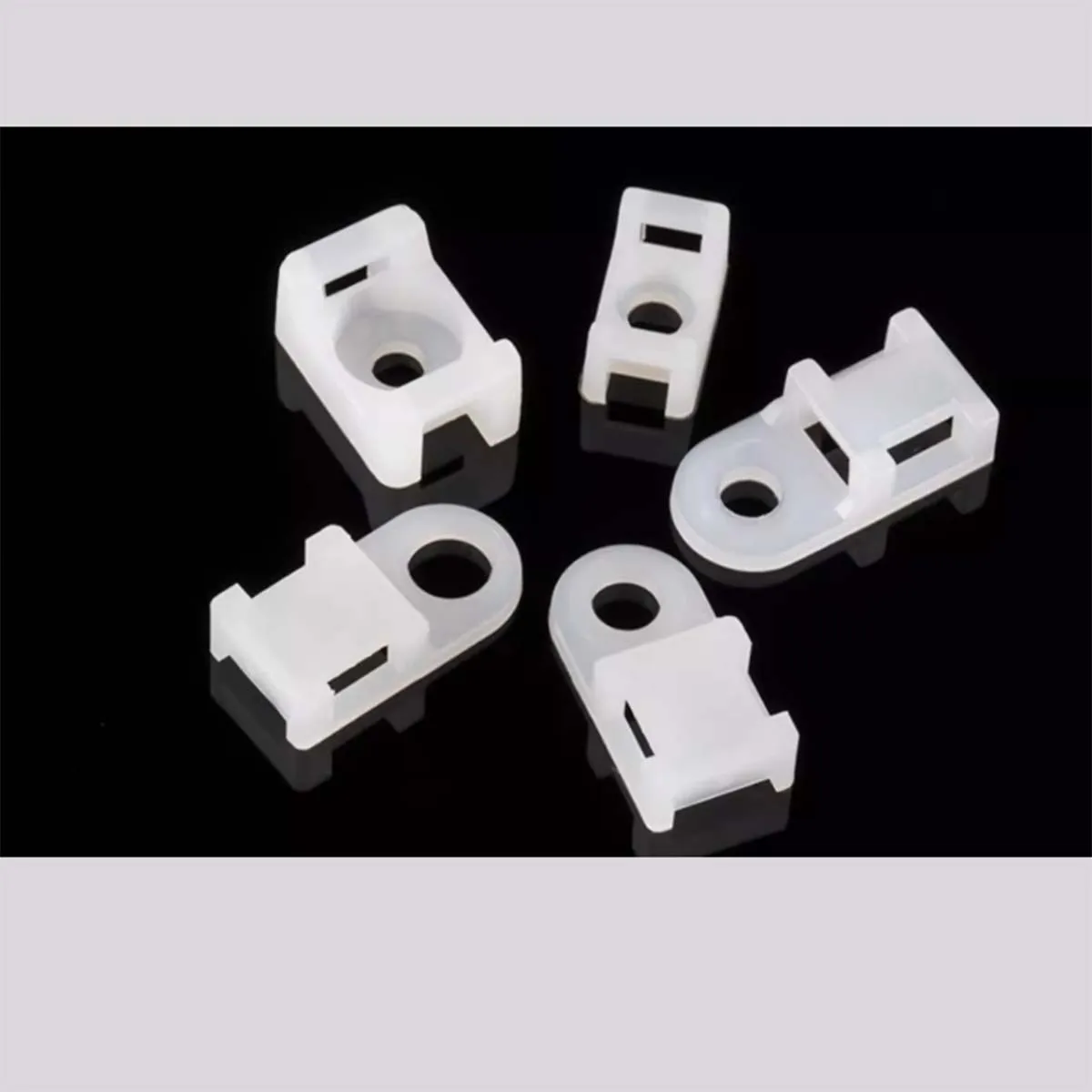 Saddle Shaped Wire Fixing Seat Wire Clamp/Wire Organizer Screw Hole Type Cable Bundle Cable Clamp