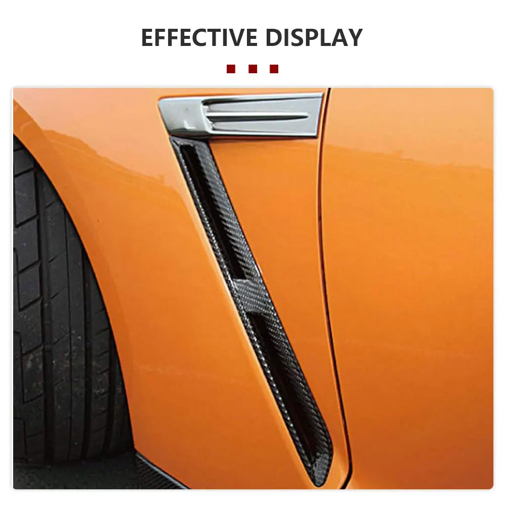 

for Nissan GTR35 Coupe 2-Door 2008-2016 Car Door Side Fenders Air Flow Vent Trim Real Carbon Fiber