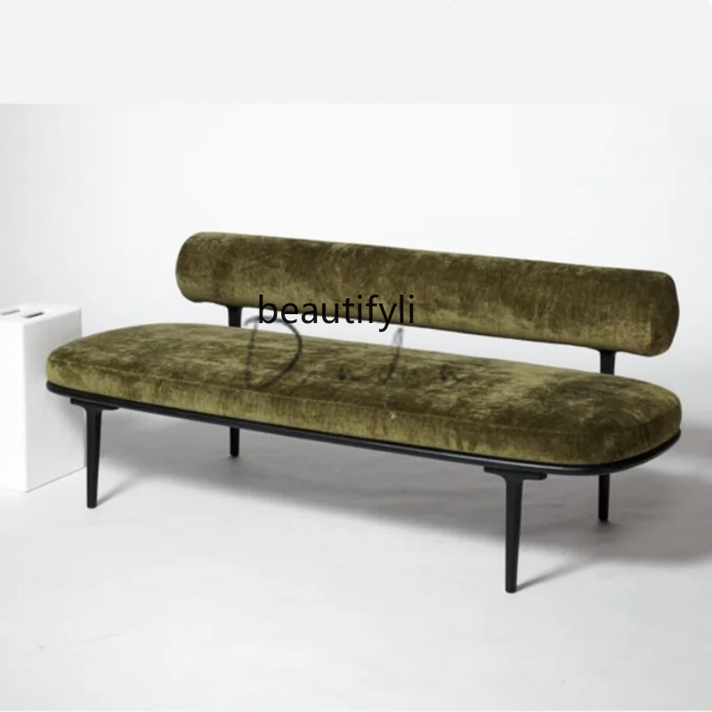 

Nordic Light Luxury Creative Living Room Sofa Modern Leisure Armless Backrest Bedroom Bed Stool