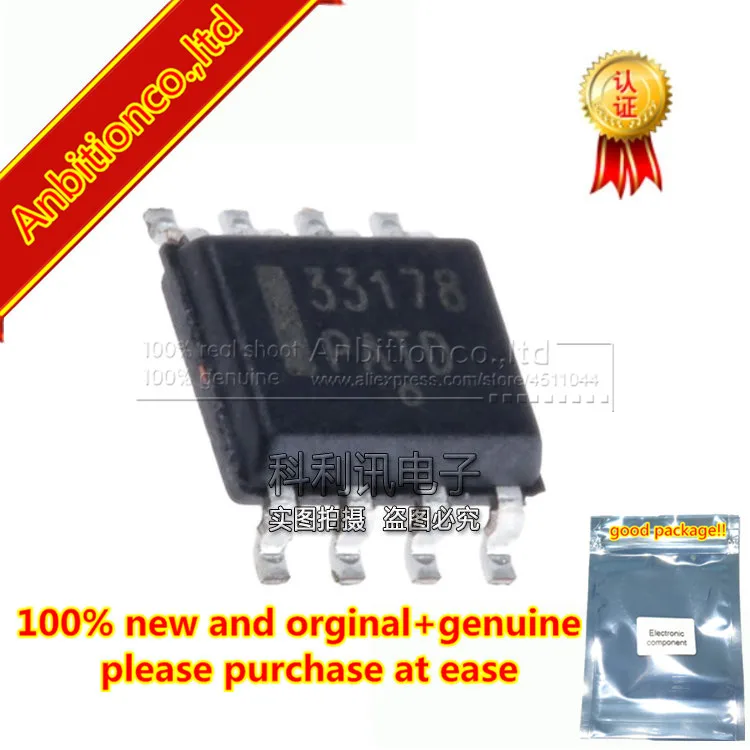 10pcs 100% new and orginal MC33178DR2G SOP8 33178 Low Power, Low Noise Operational Amplifiers in stock