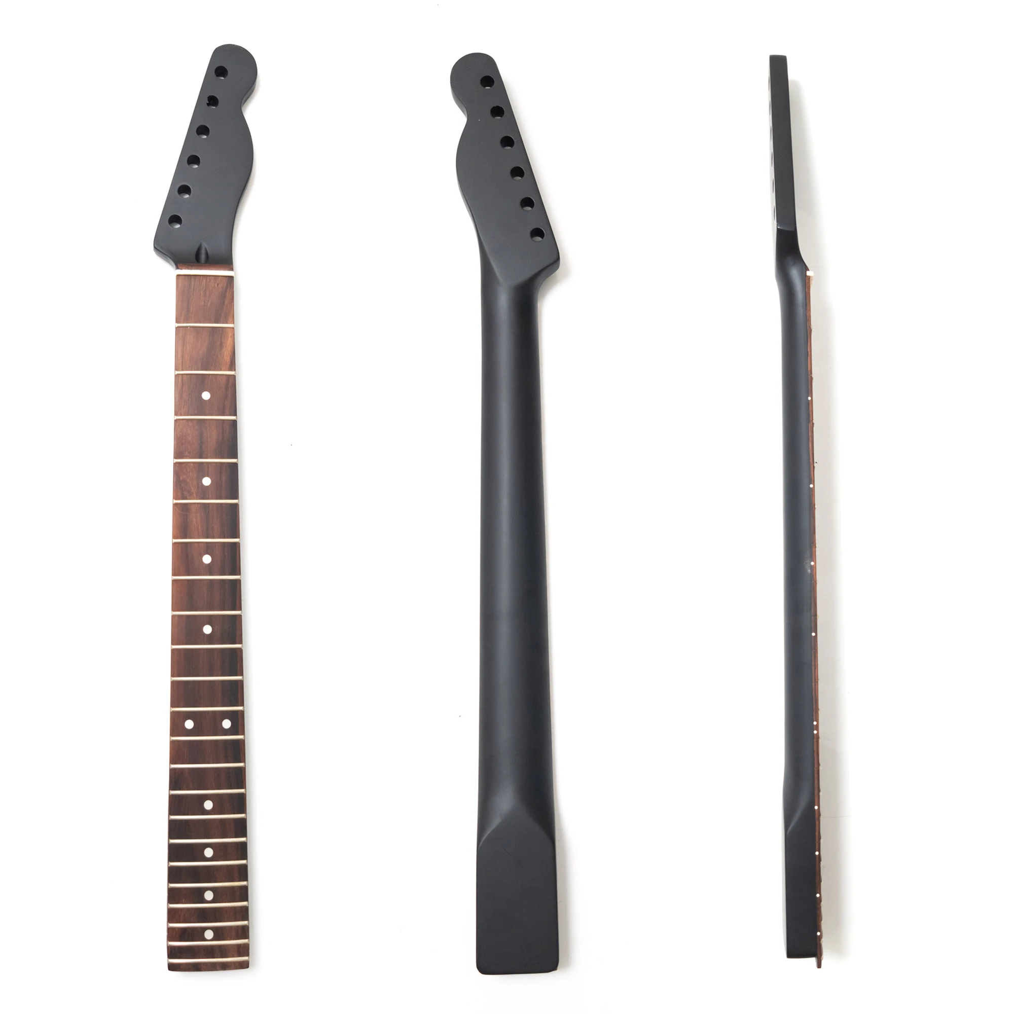 

Premium Maple Guitar Neck Canadian Maple with Rosewood Fingerboard, 22 Medium Jumbo Frets Matte Black Back Finish For Tele