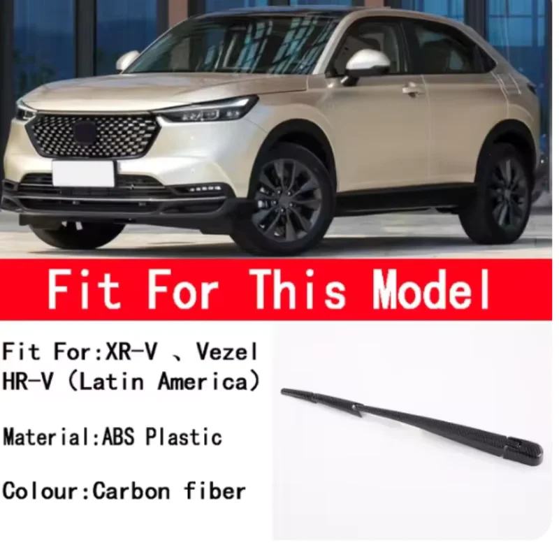 Fit For Honda XR-V HRV Vezel /e:NS1 2022-2023 ABS Rear Window Wipers Cover Trims Car Tail Wiper Strip Exterior Accessories