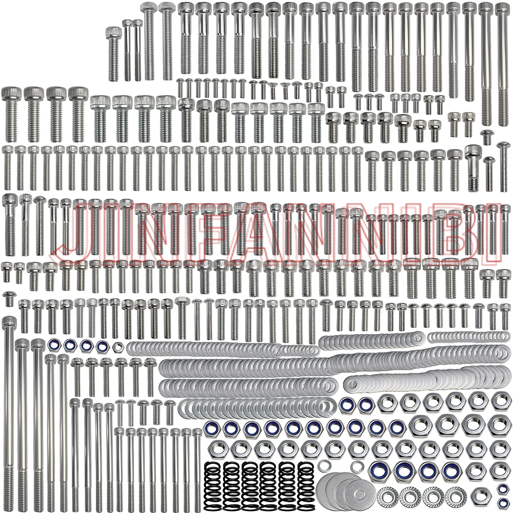 

304 Stainless Steel Polished Engine Screws Bolt Kit for Yamaha Raptor 700 YFM700