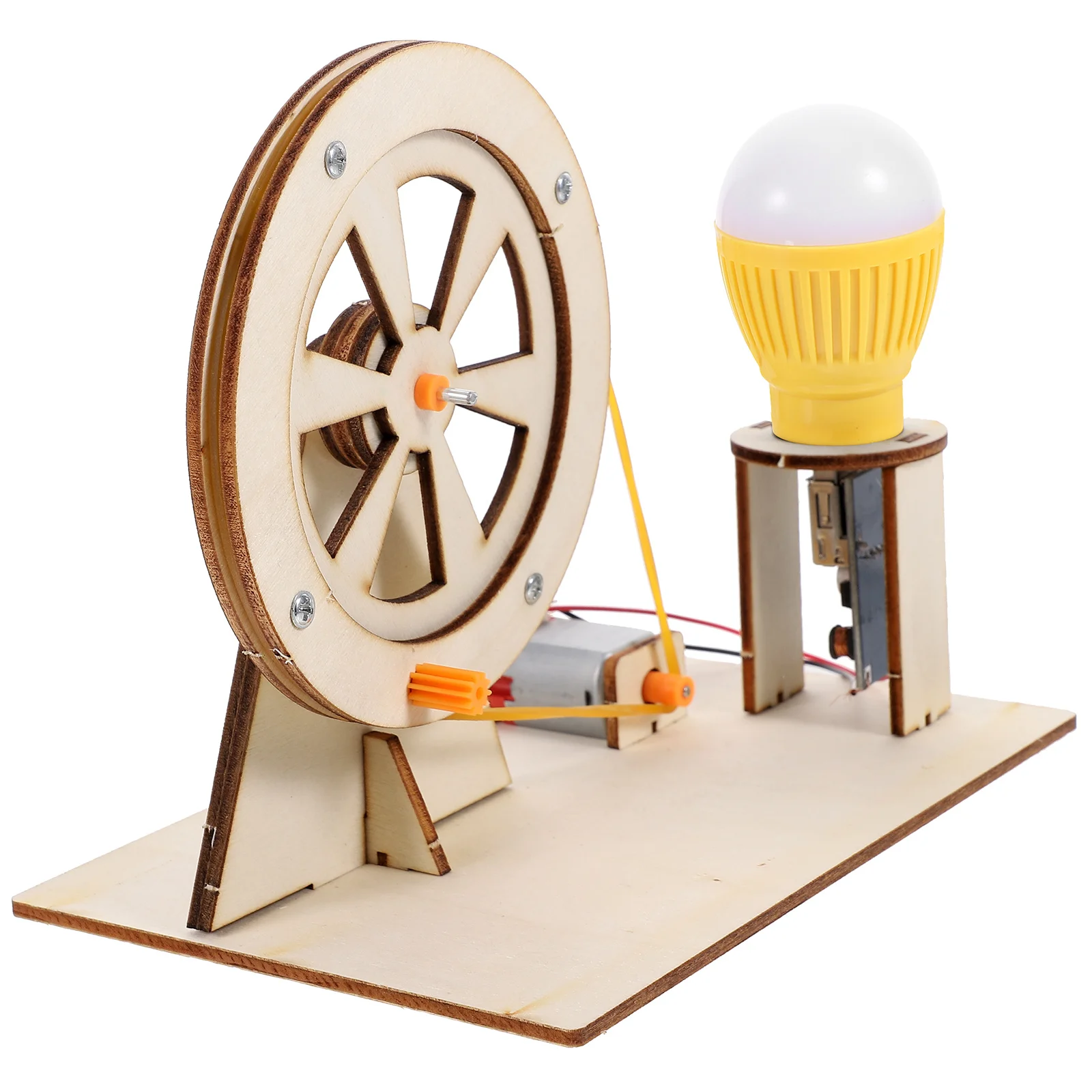 مولد كرنك اليد لتقوم بها بنفسك مجموعة خشبية للأطفال التجارب العلمية أداة تعليم الفيزياء التعليمية مولد الطاقة المحمولة الجذعية