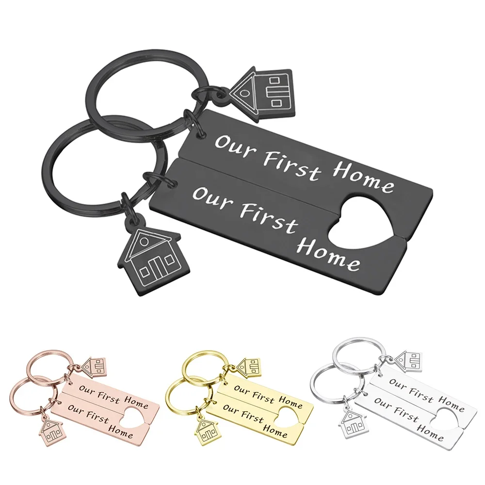 

Family Keychain Our First Home Couples Key Chain For Husband Wife Anniversary Valentine Day Gift Boyfriend Girlfriend Love Gift