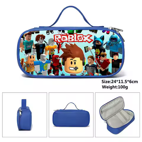 New ROBLOX Roblox pencil case stationery box for primary and secondary school students cartoon anime pencil case