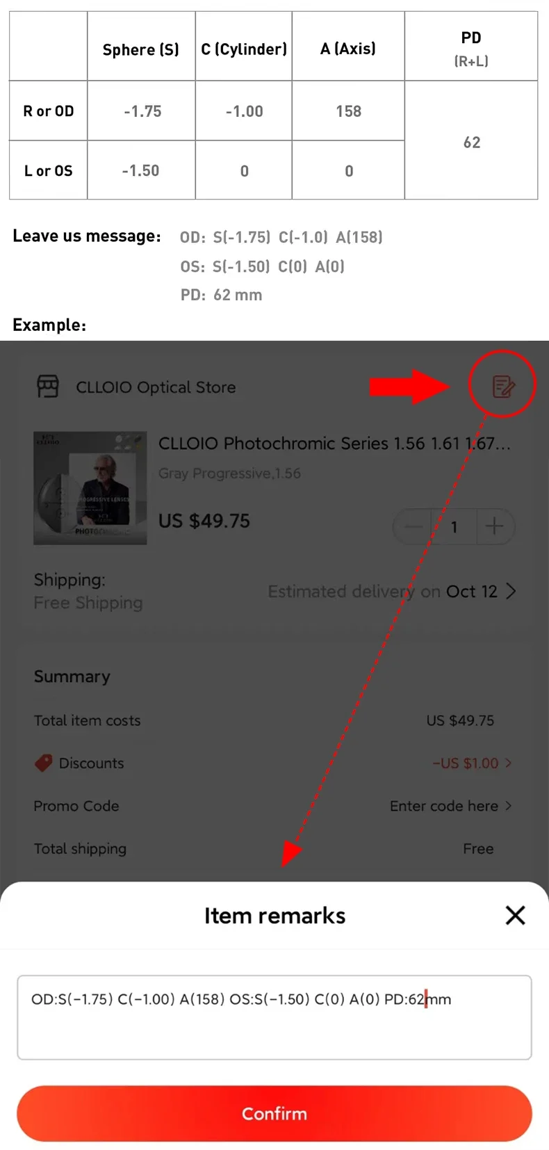 CLLOIO Progressive Multifocal Lenses 1.56 1.61 1.67 1.74 Anti Blue Light HD Bifocal Optical Prescription Myopia Hyperopia Lens