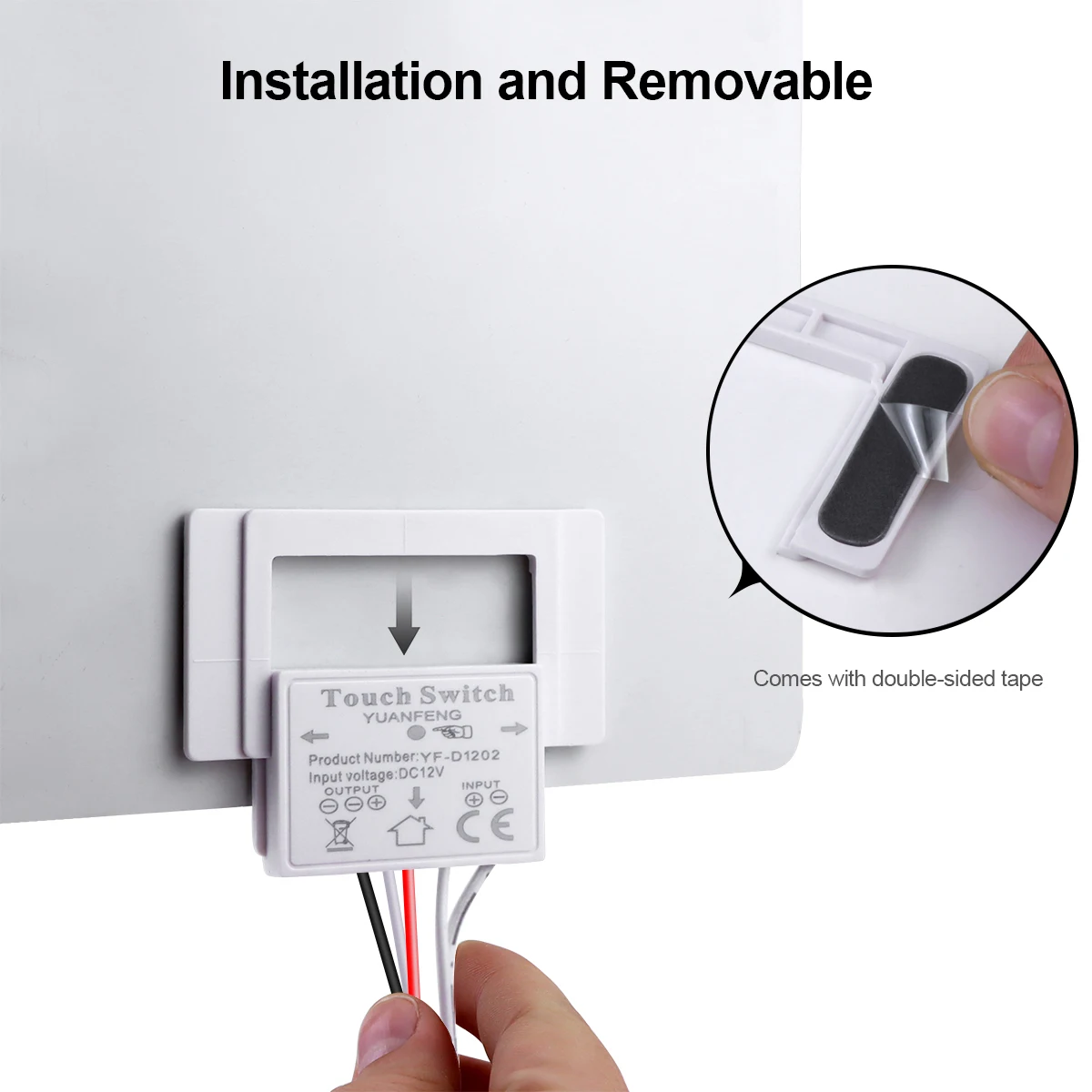 Imagem -06 - Cct-touch Sensor Switch Dimmable Led Strip Light dc 24v Cob Lamp Vanity Mirror Tape Backlight Decoração 608 Leds m 2700k a 6500k