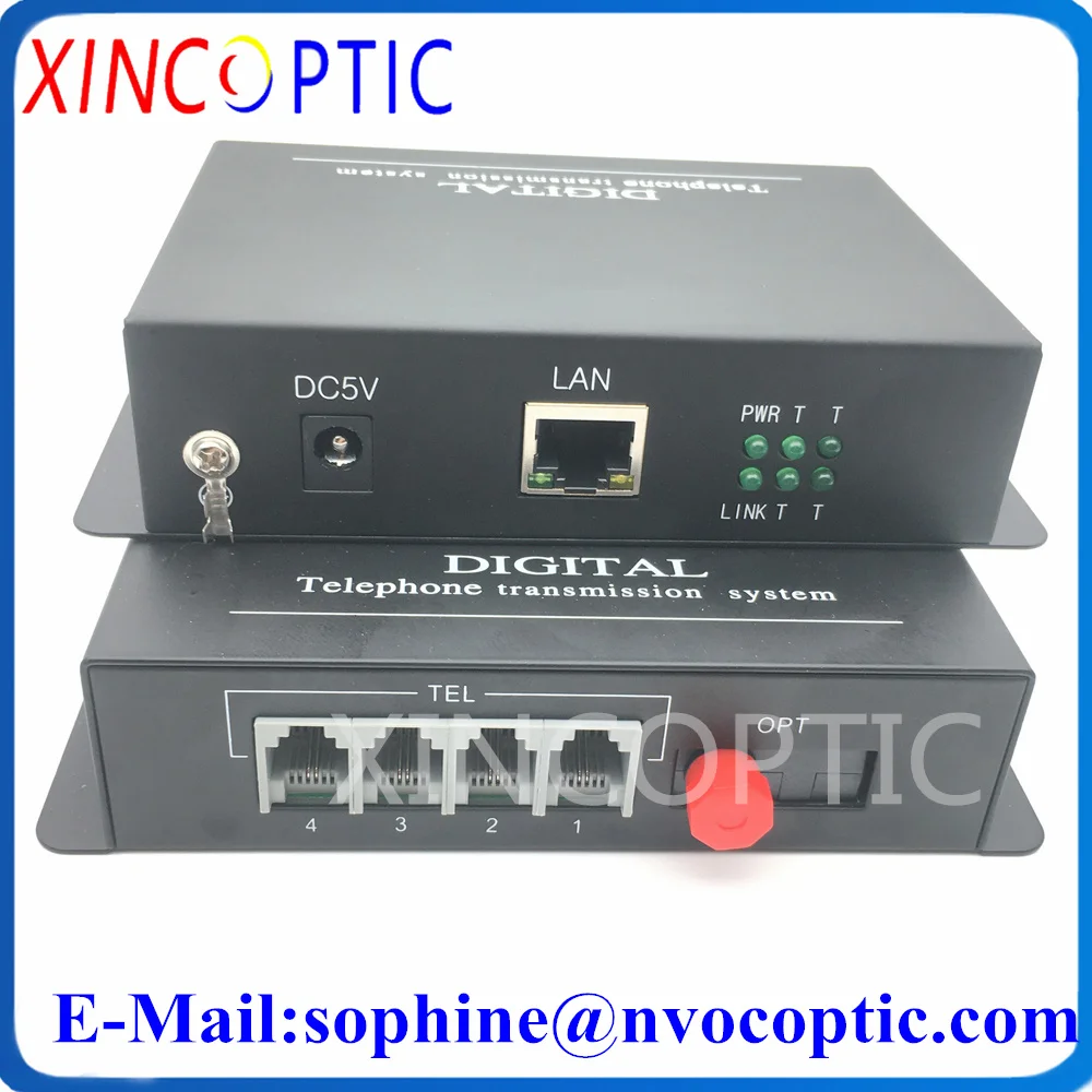 

4Ch Telephone Fiber Optic Media Converter,4 Channel PCM Voice Telephone Transceiver SM,SX FC/UPC 20KM with 1Ch 10/100m Ethernet