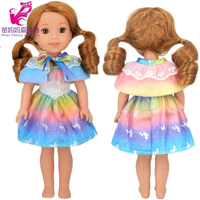 14.5 "wellie wishers boneca anna vestido camille ashlyn kendall emerson roupas 36cm elsa boneca vestir presente da menina