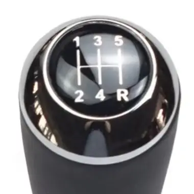 Black-silver Gear Shift Knob Leather Gaitor Boot Cover Gear Shift Knob Leather Gaitor PU Leather Material Rust Resistant
