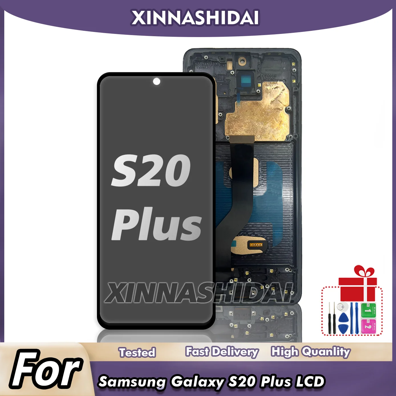 TFT With Frame For Samsung S20 Plus LCD Display Touch Screen Digitizer Assembly For S20 Plus G985F/DS G985 LCD