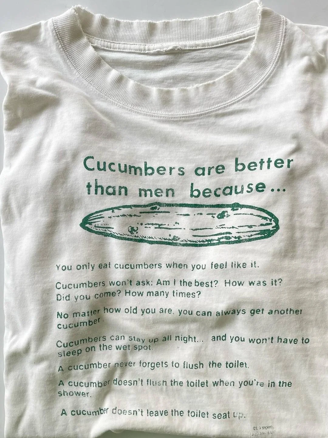 Retro American Humor Print round Neck Short Sleeve T-Shirt Shoulder Drop Style Couple Model Cotton Skin-friendly Breathable