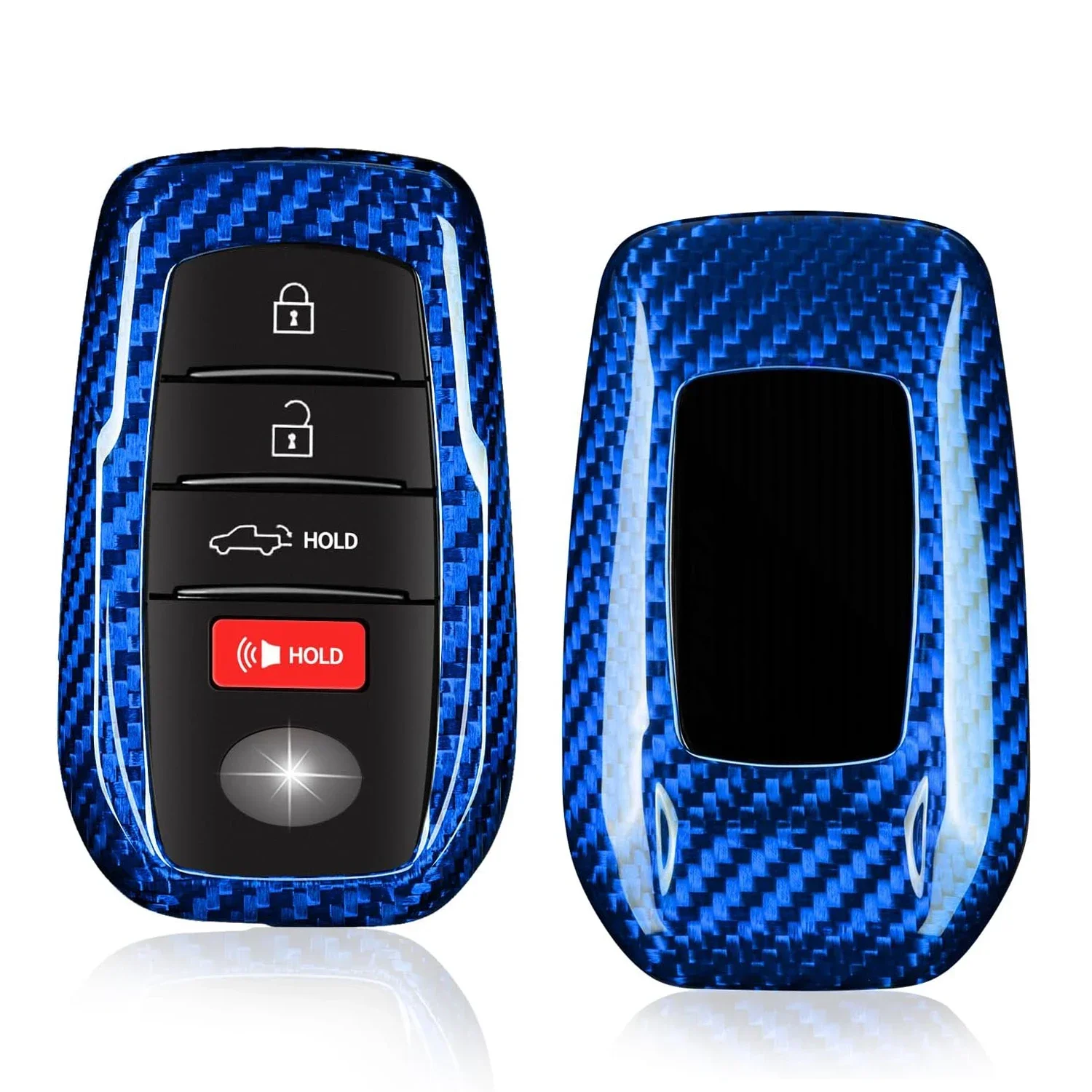 

Key Fob Cover For Toyota Camry 2025 Carbon Fiber Key Case For Venza 2021-2024 RAV4 Prime Corolla Cross Land Cruiser Fortuner