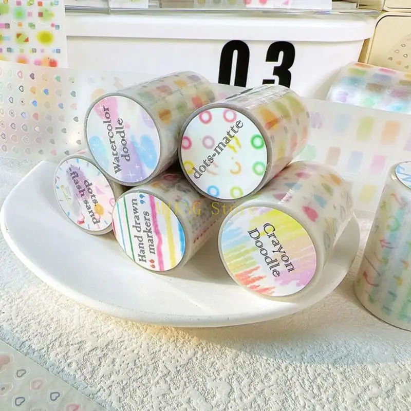 Bunt gestanztes Schnittband für Journaling Planer Kalender Note Nehmen Sie den besten Verkauf Bester Verkauf besten Verkauf